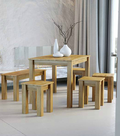 Esstisch Bonn aus Eichenholz mit kostenlos Lieferung