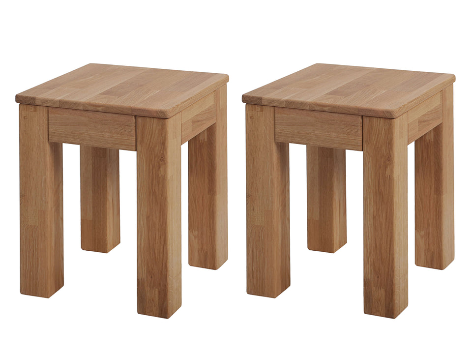 2x Hocker Bonn Eiche
