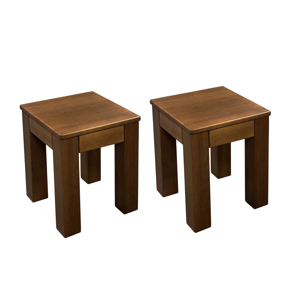 2x Hocker Bonn Buche (farbig lackiert)