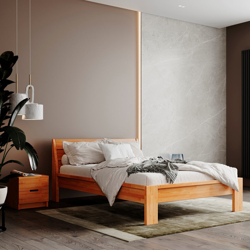 Massivholz-Bett aus Buche Alice