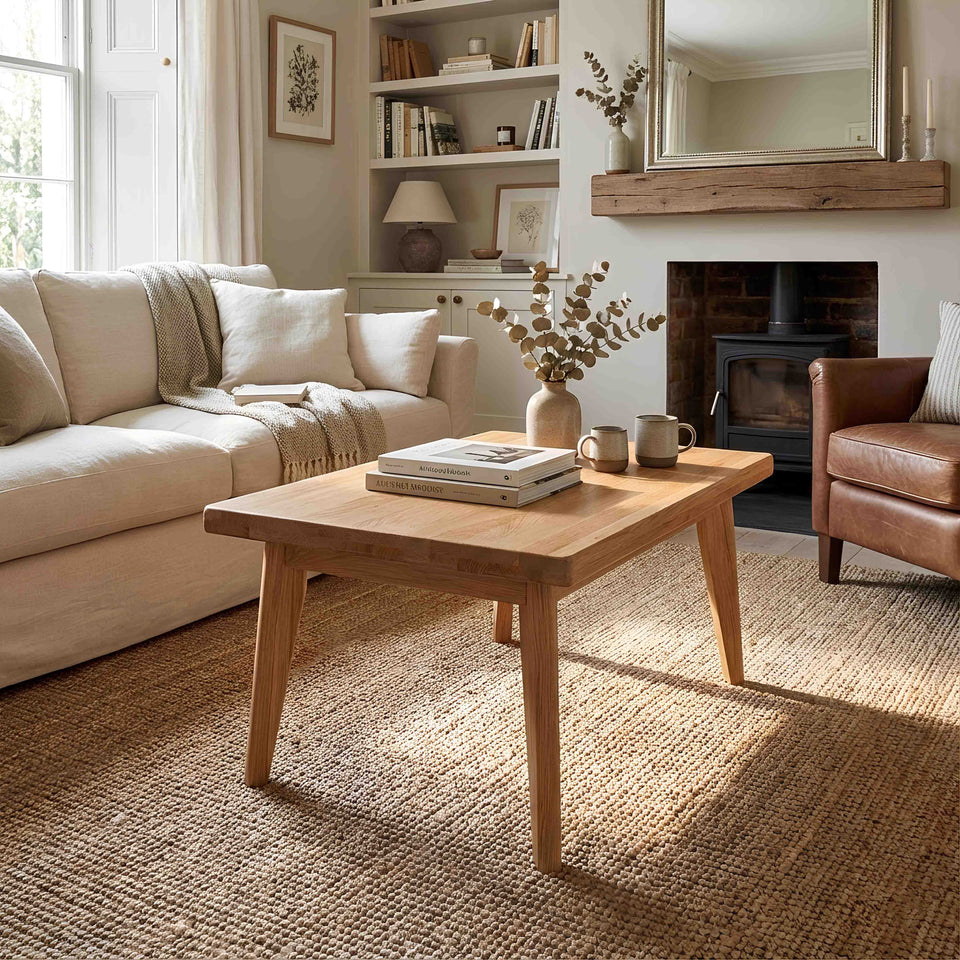 Couchtisch Hans aus Massivholz in Eiche