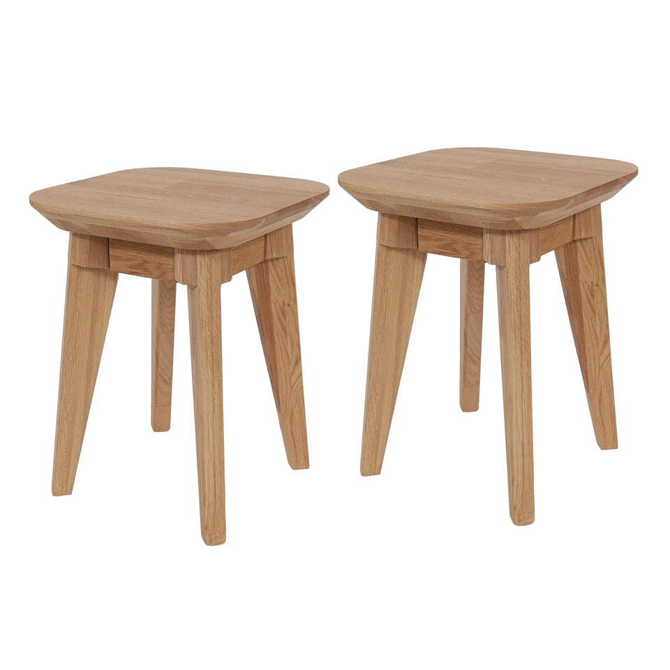 Eichenholz Hocker Paris set